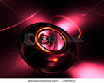 Stock photo  d pink gold abstract render black pink background wallpaper 12469801